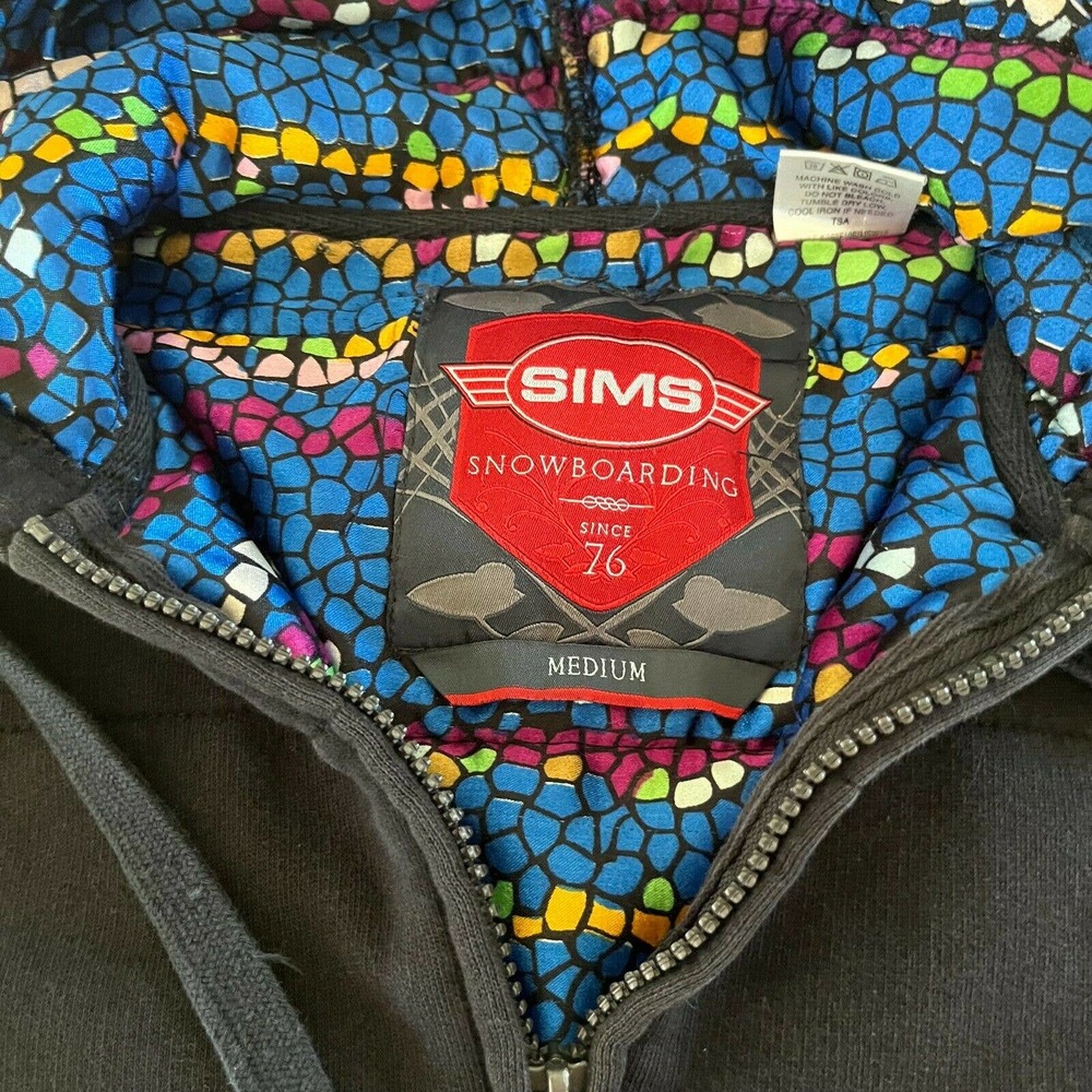 SIMS fishing Hoodie Womens Black Hooded M fisherman outdoor - Picture 3 of 6